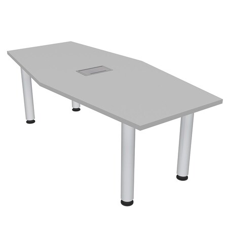 Skutchi Designs 33.5 in W, 59.5 in L, 29 in H, Engineered Wood Top, Grey H-HEXIR-3460PT-01-EL